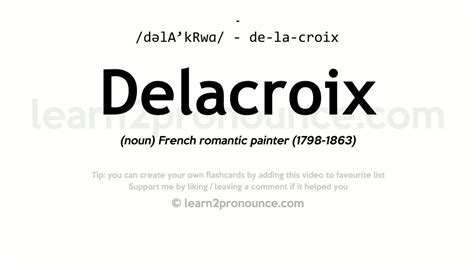 delacroix pronunciation|define delacroix.